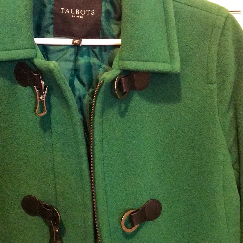Talbots Toggle Coat Wool Blend (Petite) - Picture 7 of 10
